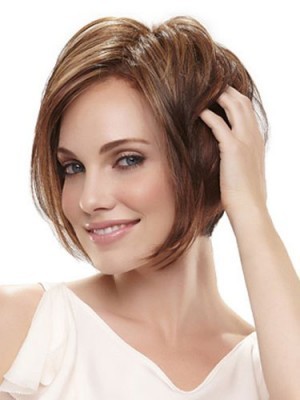 Bob Style Synthetic Angled Layers Wig