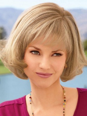 Bob Style Mid-length Synthetic Lace Front Wig