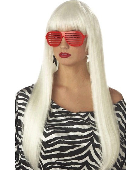 Lady Gaga Long Straight Capless Celebrity Wig