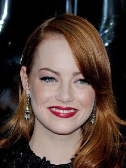 Emma Stone Straight Lace Front Long Remy Hair Celebrity Wig