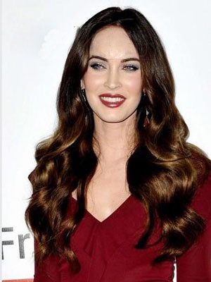 Romantic Megan Fox Hairstyle Wavy Lace Front Wig