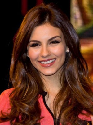 Victoria Justice Lace Front Wavy Synthetic Wig