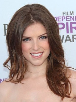 Anna Kendrick Brilliant Lace Front Wavy Human Hair Wig