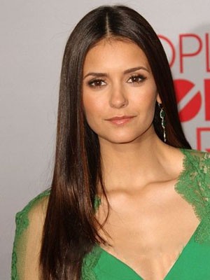Nina Dobrev Dazzling Lace Front Straight Synthetic Wig