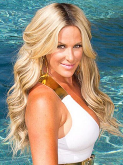 Kim Zolciak Marvelous Wavy Lace Front Synthetic Wig