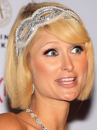 Paris Hilton Modern Lace Front Straight Synthetic Wig