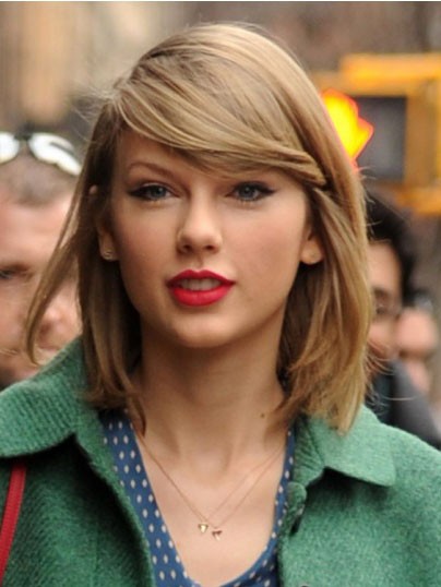 Taylor Swift Glamorous Straight Capless Human Hair Wig