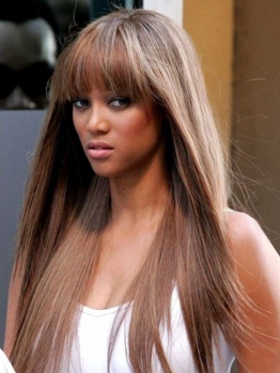 Tyra Banks Polished Straight Capless Synthetic Wig