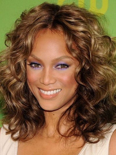 Tyra Banks Stupendous Wavy Human Hair Lace Front Wig