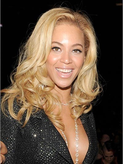 Beyonce Natural Human Hair Wavy Celebrity Wig