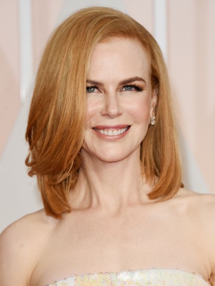 Nicole Kidman Flattering Straight Lace Front Synthetic Wig