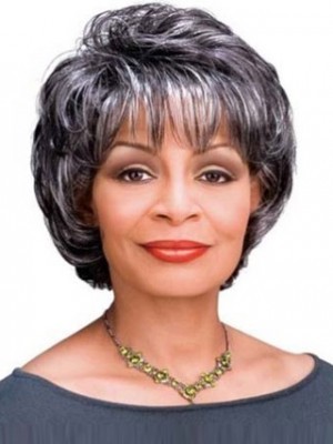 Capless Short Wavy Synthetic Wig