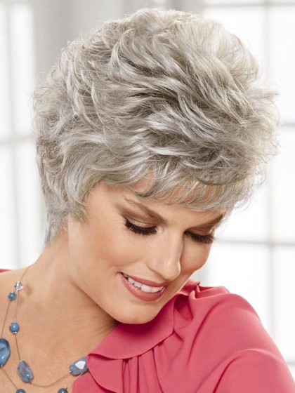 Lightweight Style Gray Wig