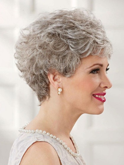 Lightweight Great Style Gray Wig