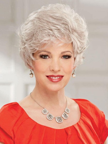 Classic Gray Wig With Short Layers