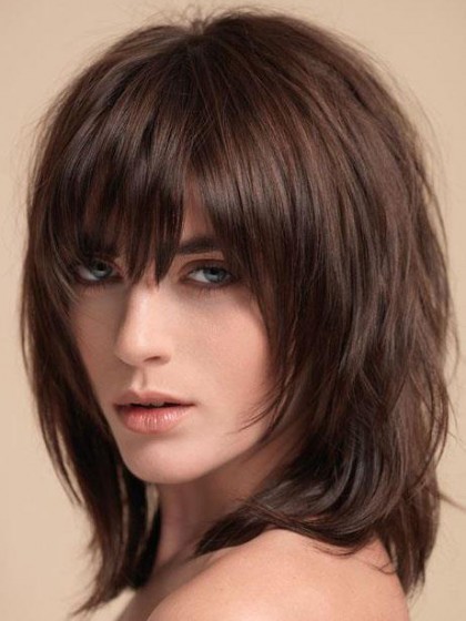 Top Quality Remy Human Hair Straight Capless Wig