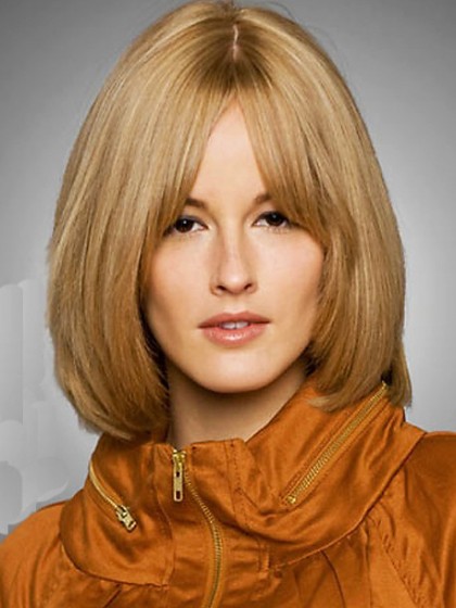 Attractive Straight Capless Remy Human Hair Wig