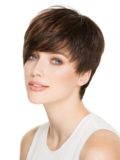Layered Straight Capless Remy Human Hair Wig