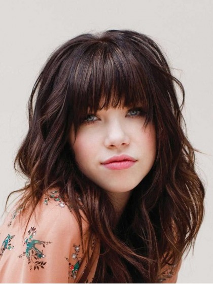 Dazzling Wavy Capless Remy Human Hair Wig
