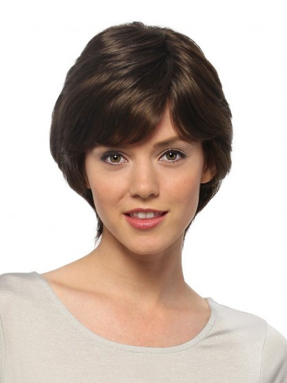 Modern Remy Human Hair Straight Capless Wig