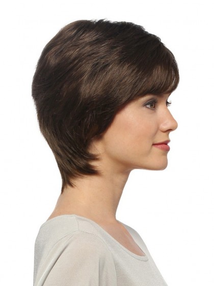 Modern Remy Human Hair Straight Capless Wig