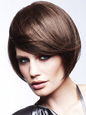 Smooth Straight Remy Human Hair Capless Wig