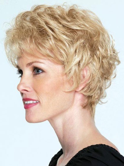 Chic Short Waves Capless Remy Human Hair Wig