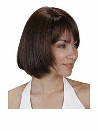 Good Silky Straight Human Hair Short Bob Style Wig