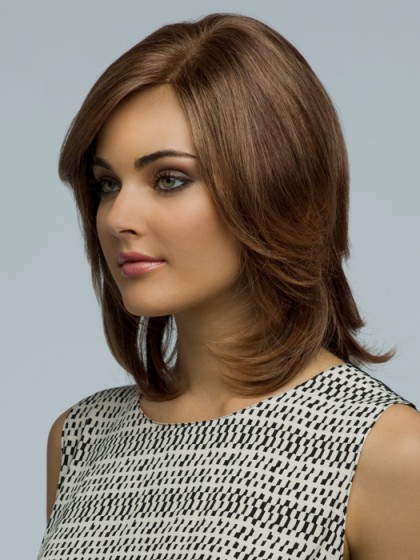 Bonny Auburn Soft Wavy Women Human Hair Wig