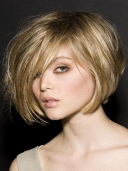 Fashion Blonde Stylish Women Straight Human Hair Wig