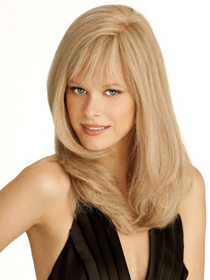 Stylish Capless Human Hair Straight Wig