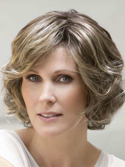 Impressive Brilliance Mid-Length Wavy Full Lace Human Hair Wig