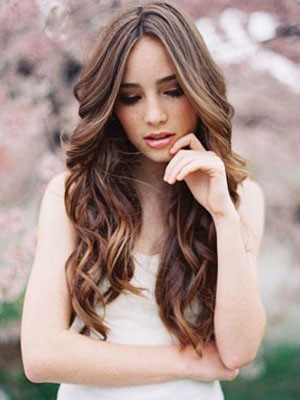 Chic Wavy Human Hair Lace Front Wig