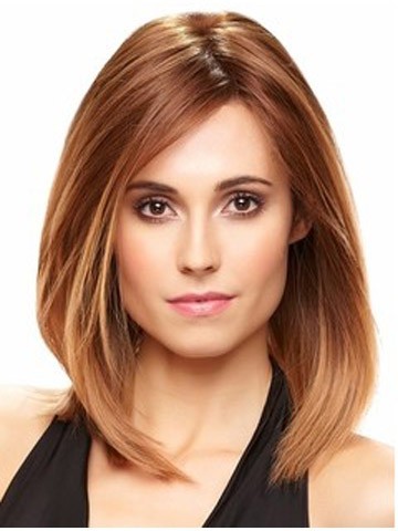 Charming Lace Front Long Bob Style Remy Hair Wig