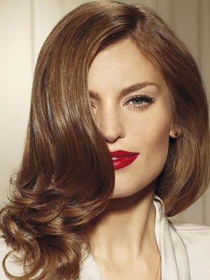 Nice-looking Wavy Human Hair Lace Front Wig
