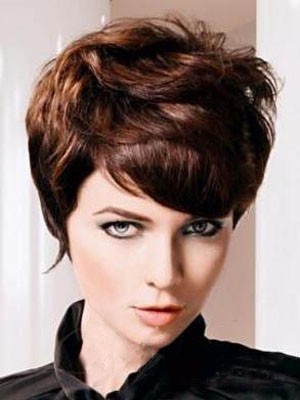 Elegant Wavy Remy Human Hair Capless Wig