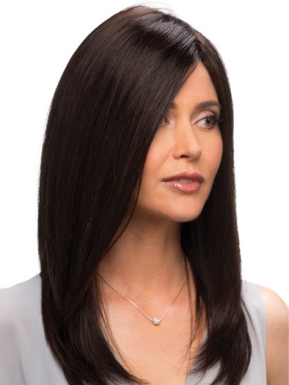 Comfortable Long Layers Straight Human Hair Wig