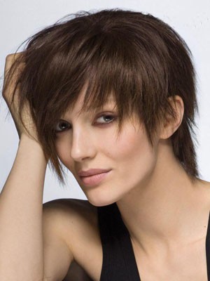 Attractive Human Hair Straight Capless Wig