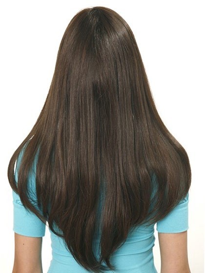 Sweet Long Capless Straight Human Hair Wig