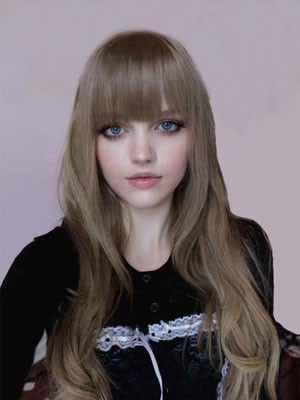 Marvelous Capless Wavy Remy Human Hair Wig