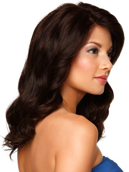 Luxury Lace Front Medium Wavy Remy Hair Wig