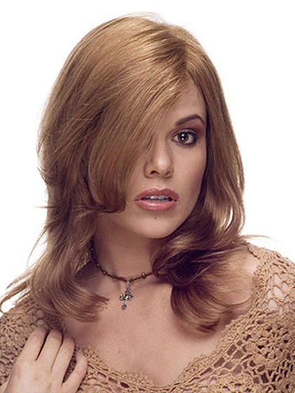 Chic Medium Wavy Lace Front Human Hair Wig
