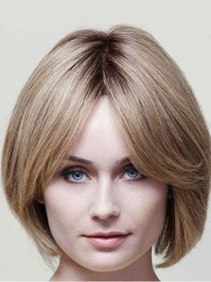 Flattering Capless Human Hair Straight Wig