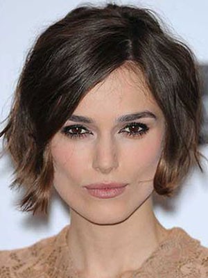 Striking Lace Front Medium Length Human Hair Wig