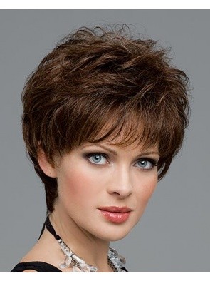 Comfortable Human Hair Wavy Capless Wig