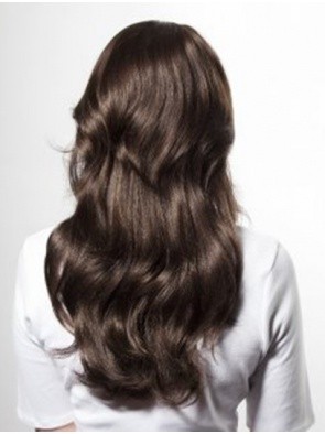 Glamorous Human Hair Wavy Capless Wig