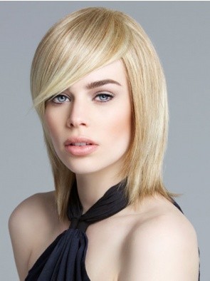 Pretty Human Hair Straight Capless Wig