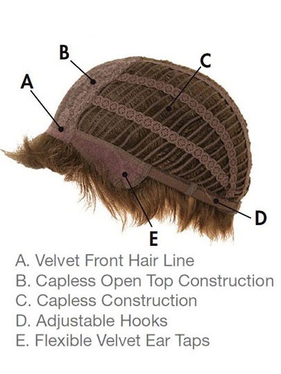 Chic Capless Medium Brown Kids Wig