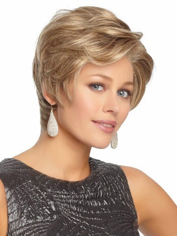 Short Cute Lace Front Synthetic Wavy Wig For Woman