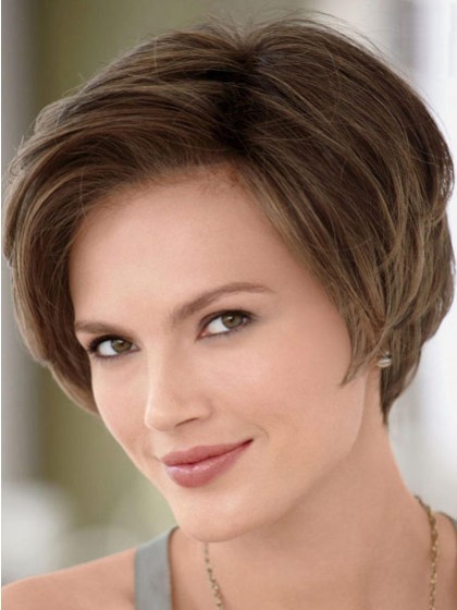 Lace Front with Mono Top Bob Style Human Hair Wig For Woman